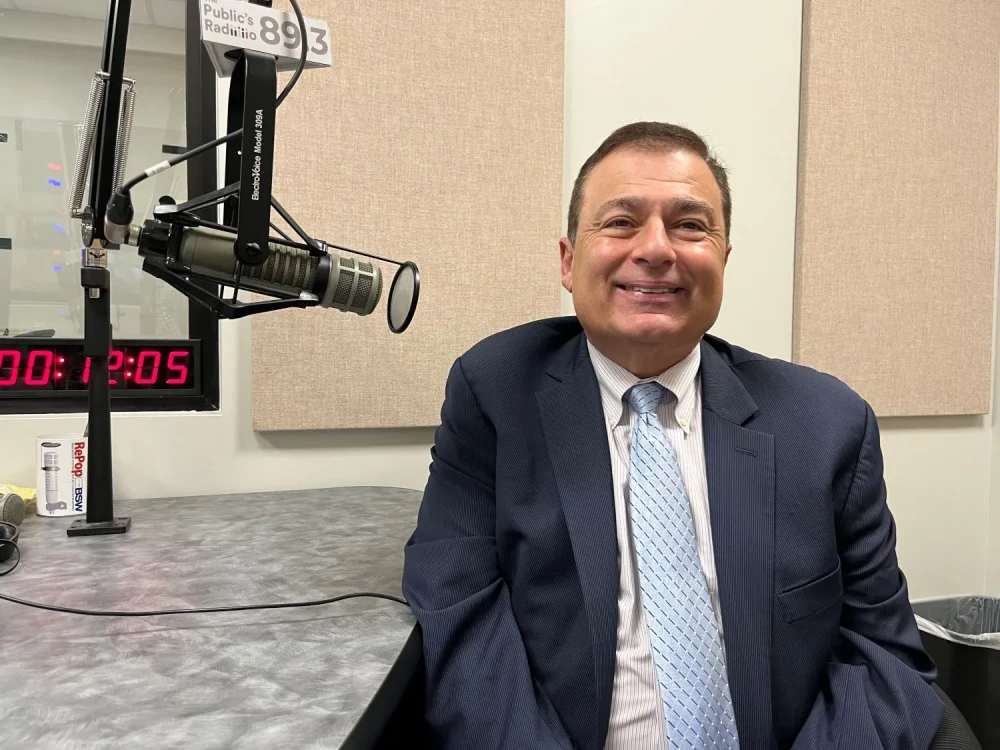 House Speaker Joe Shekarchi in studio.