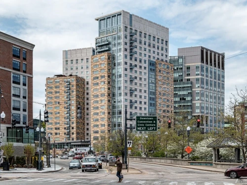 The Blue Cross & Blue Shield of R.I. headquarters seen at right in Providence.