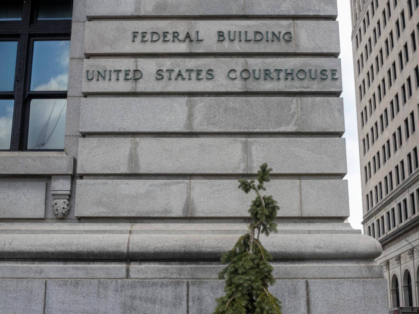 The U.S. District Court for the District of Rhode Island is pictured in downtown Providence.